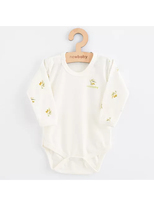 Baba Biopamut hosszú ujjú body New Baby Olives