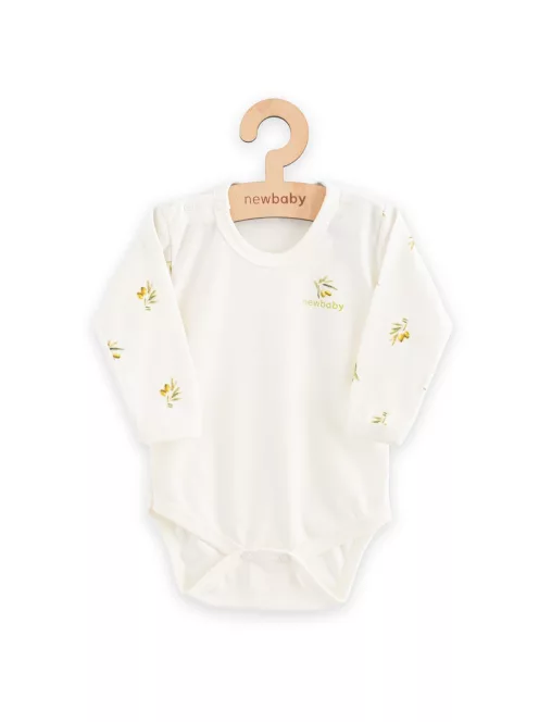 Baba Biopamut hosszú ujjú body New Baby Olives