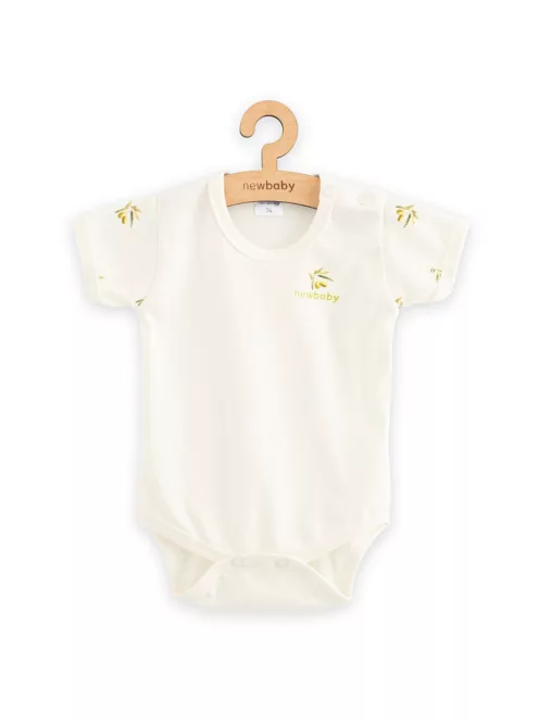 Baba Biopamut rövid ujjú body New Baby Olives
