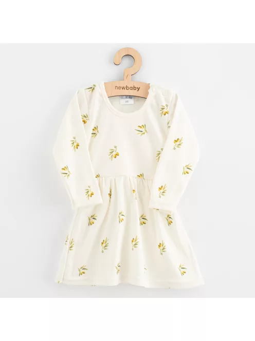 Baba Biopamut hosszú ujjú ruha New Baby Olives