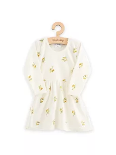 Baba Biopamut hosszú ujjú ruha New Baby Olives