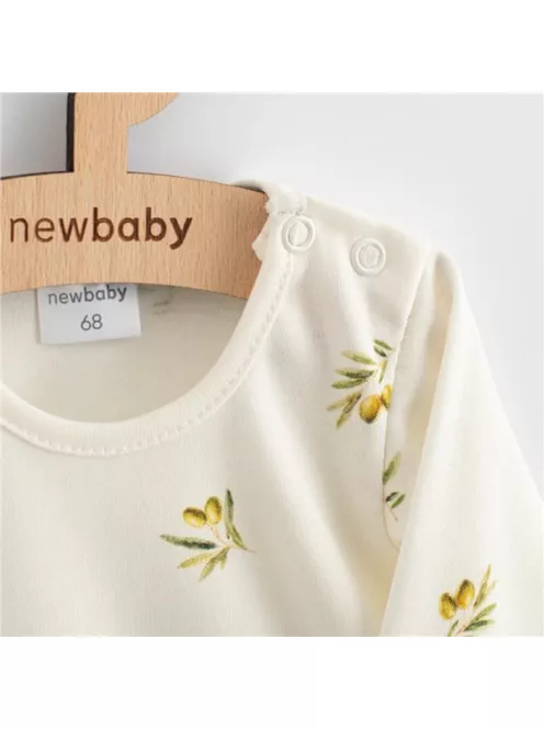 Baba Biopamut hosszú ujjú ruha New Baby Olives