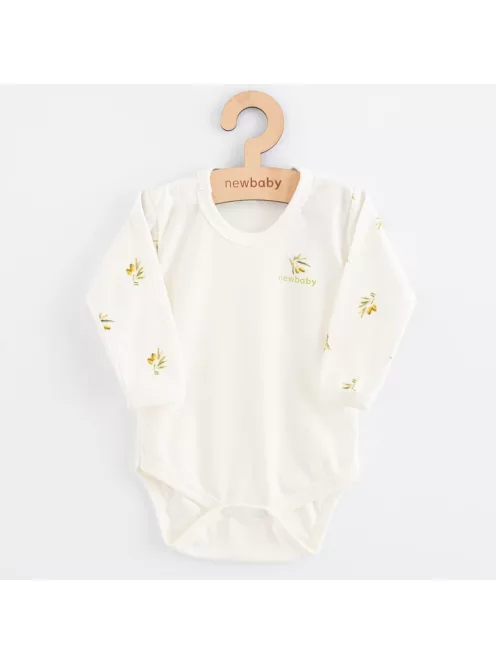 Baba Biopamut hosszú ujjú body New Baby Olives