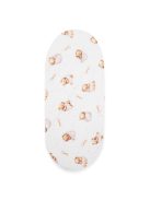 Pamut babakocsihoz való lepedő pamut New Baby Sweet teddy bear 35x75 cm pink