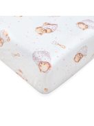 Pamut kiságyba való lepedő pamut New Baby Sweet teddy bear 120x60 cm pink