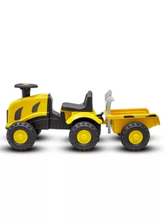 Gyermek lábbal hajtós traktor Baby Mix Benny sárga