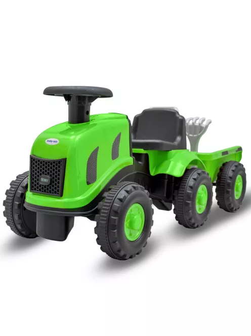 Gyermek lábbal hajtós traktor Baby Mix Benny zöld