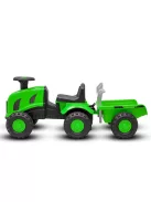 Gyermek lábbal hajtós traktor Baby Mix Benny zöld