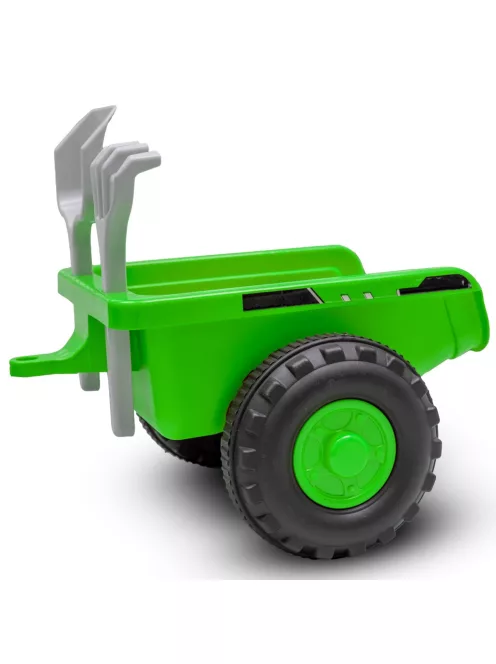 Gyermek lábbal hajtós traktor Baby Mix Benny zöld