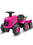 Gyermek lábbal hajtós traktor Baby Mix Benny rózsaszín