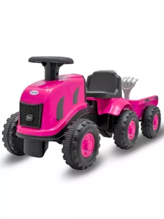 Gyermek lábbal hajtós traktor Baby Mix Benny rózsaszín