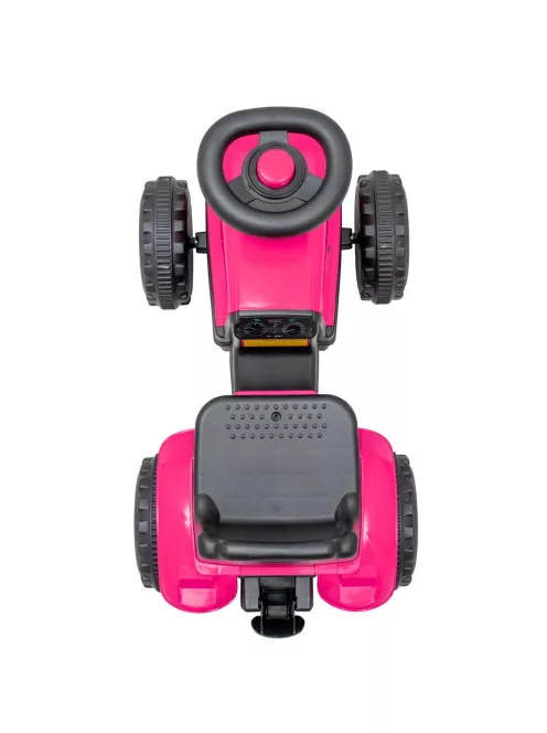 Gyermek lábbal hajtós traktor Baby Mix Benny rózsaszín