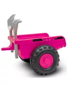 Gyermek lábbal hajtós traktor Baby Mix Benny rózsaszín