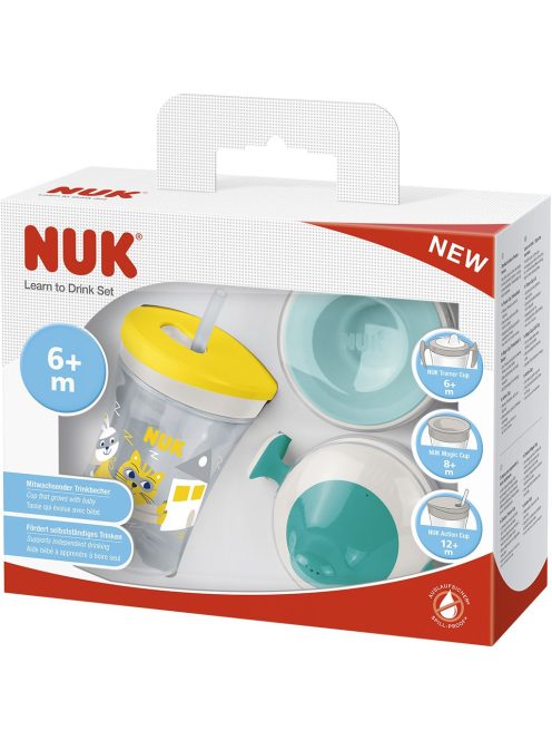 Bájos itató pohár NUK LEARN TO DRINK SET uni