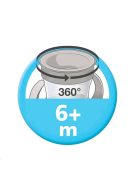 Bájos itató pohár Mini Cups NUK 360° fedéllel neutral
