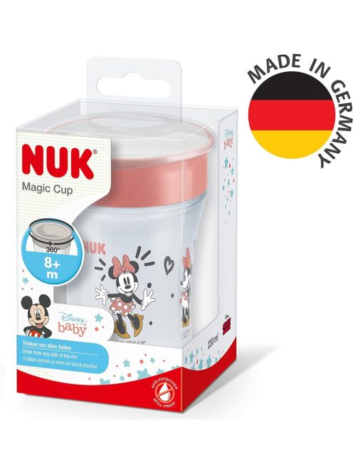 Bájos itató pohár Magic Minnie  NUK (8+ m.) 360°