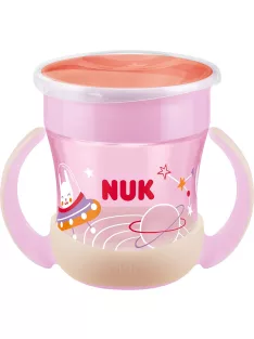 Bájos itató pohár  Mini Magic NUK Cup Night 160 ml pink