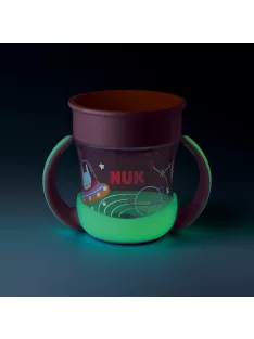 Bájos itató pohár  Mini Magic NUK Cup Night 160 ml pink