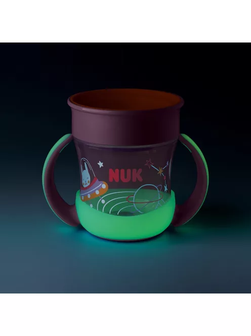 Bájos itató pohár  Mini Magic NUK Cup Night 160 ml pink
