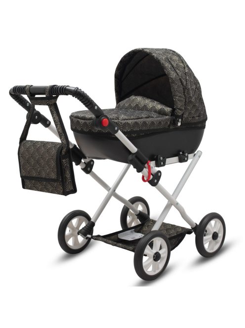 Luxus játék babakocsi New Baby COMFORT arany-fekete