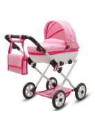 Luxus játék babakocsi New Baby COMFORT rózsaszín