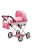 Luxus játék babakocsi New Baby COMFORT rózsaszín
