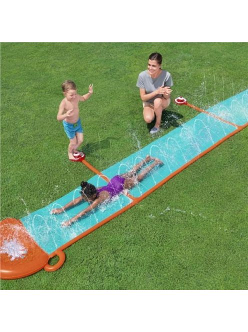 Gyerek vízicsúszda szórófejekkel Bestway H2OGO! StomBlast 4,88 m
