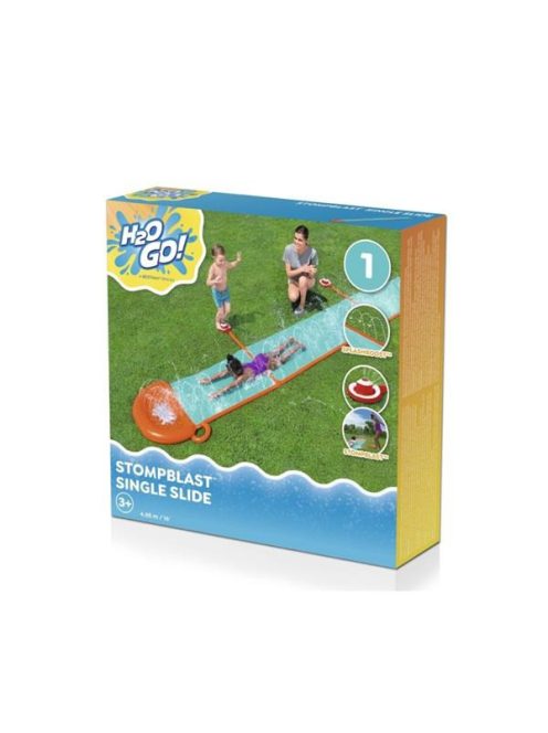 Gyerek vízicsúszda szórófejekkel Bestway H2OGO! StomBlast 4,88 m