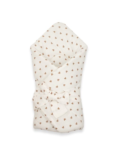 Muszlin megkötős pólya New Baby little heart