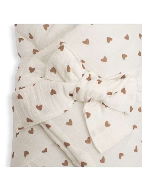 Muszlin megkötős pólya New Baby little heart