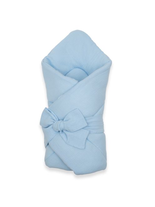 Muszlin megkötős pólya New Baby blue