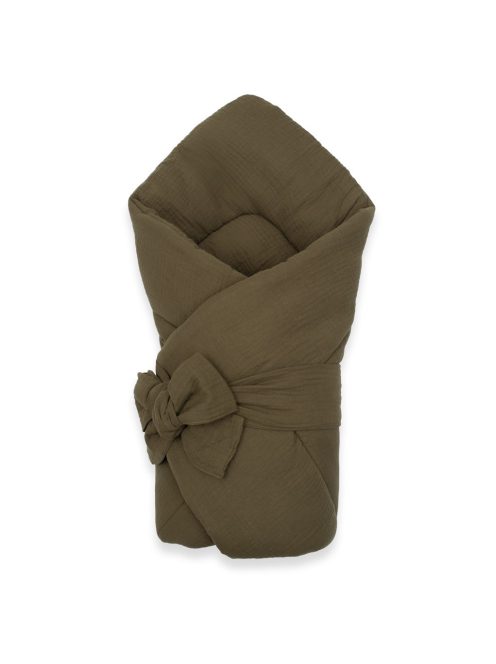 Muszlin megkötős pólya New Baby olive