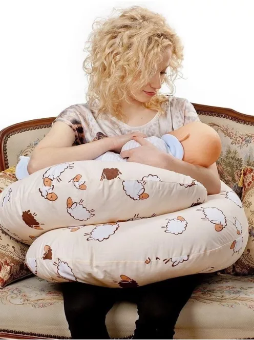 Univerzális szoptatós párna C alakú New Baby Bari cappuccino 285 x16