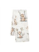 Flanel pelenka nyomtatott mintával New Baby ZOO beige