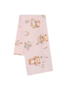 Flanel pelenka nyomtatott mintával New Baby teddy bear pink
