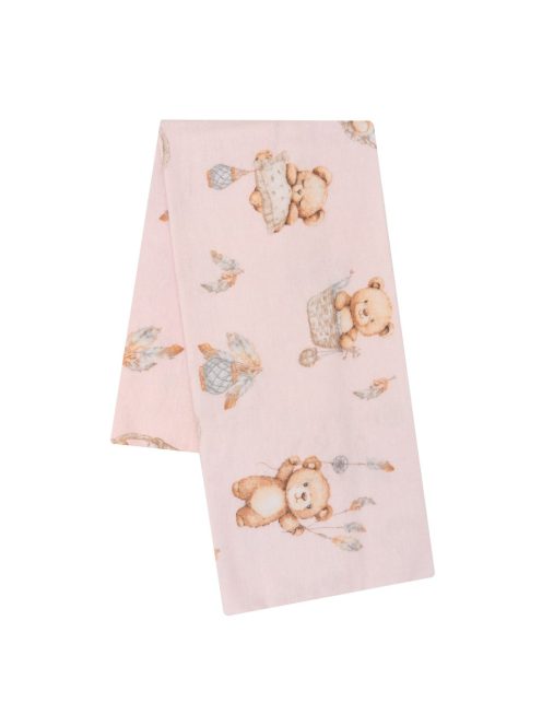 Flanel pelenka nyomtatott mintával New Baby teddy bear pink