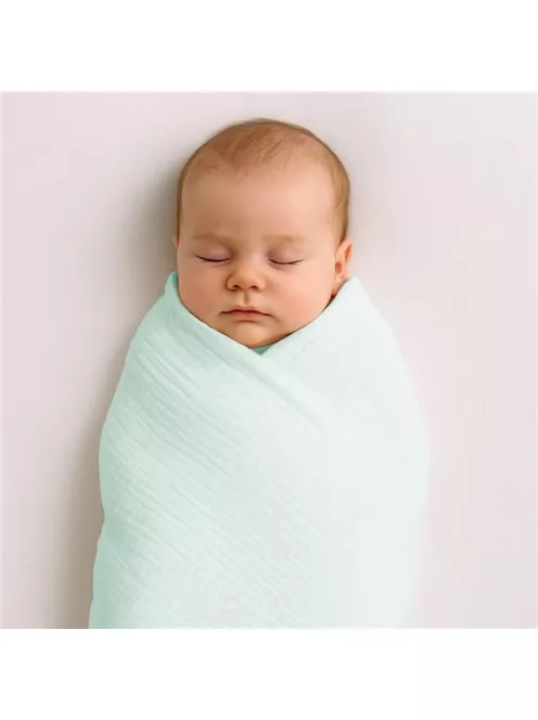 Muszlin gyermek pléd New Baby 70x100 cm mint