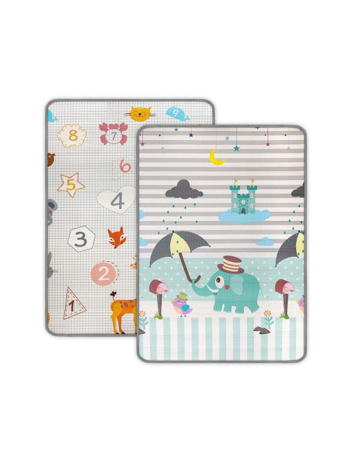 Kétoldalas habszivacs alátét Milly Mally Kinder  Digits and Elephant  178x120 cm