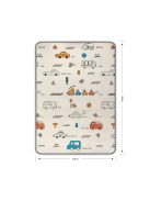 Kétoldalas habszivacs alátét Milly Mally Kinder City 178x120 cm