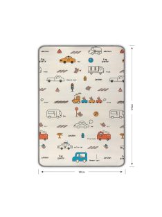   Kétoldalas habszivacs alátét Milly Mally Kinder City 178x120 cm