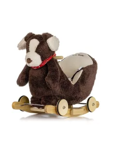   Ringató kutya dallammal és kerekekkel Milly Mally Polly Plus Barna kutya