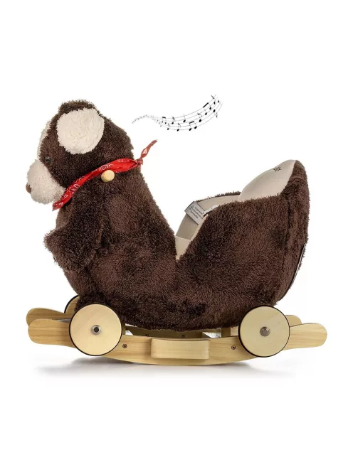 Ringató kutya dallammal és kerekekkel Milly Mally Polly Plus Barna kutya