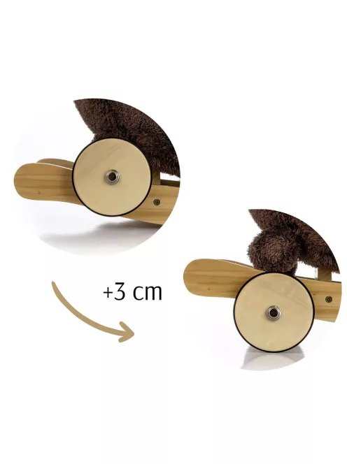 Ringató kutya dallammal és kerekekkel Milly Mally Polly Plus Barna kutya