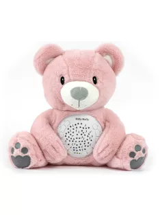 Plüss szundibarát maci projektorral Milly Mally Bear pink