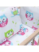 Fa babaágy-bölcső ágyneművel Baby Mix owl