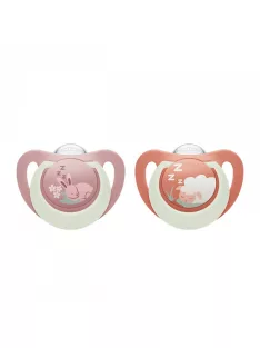 Baba cumi  NUK First Choice Night 0-6m 2 db Bunny/Sheep