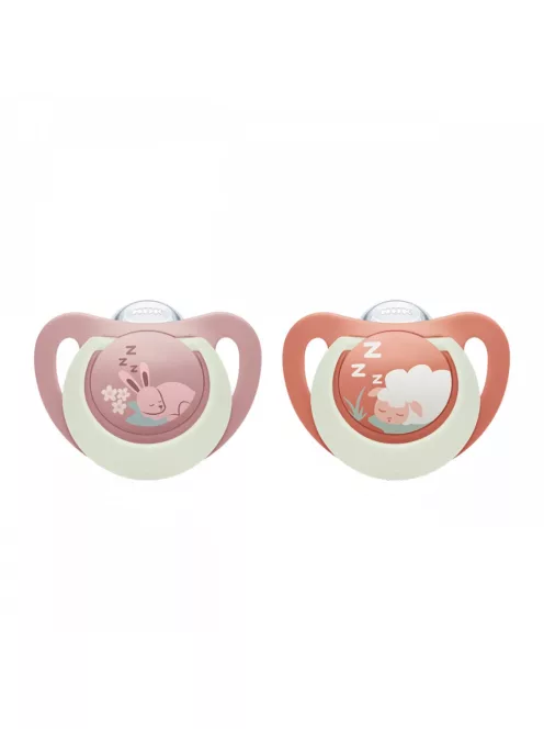 Baba cumi  NUK First Choice Night 0-6m 2 db Bunny/Sheep