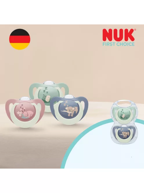 Baba cumi  NUK First Choice Night 0-6m 2 db Bunny/Sheep