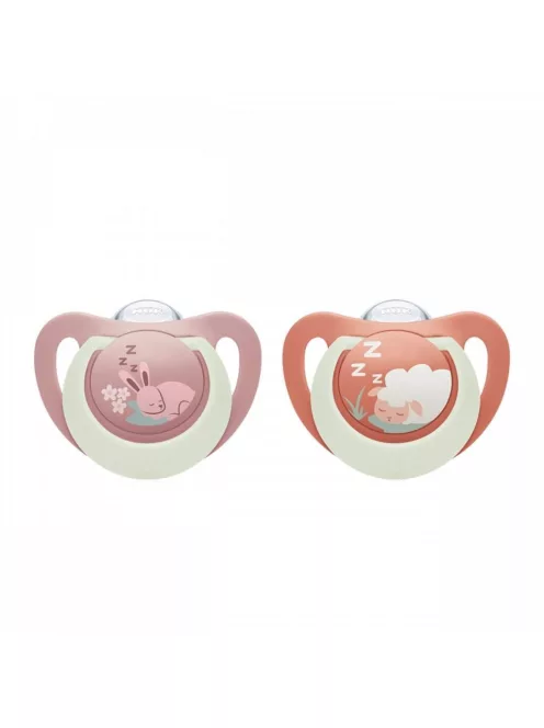 Baba cumi  NUK First Choice Night 6-18m 2 db Bunny/Sheep