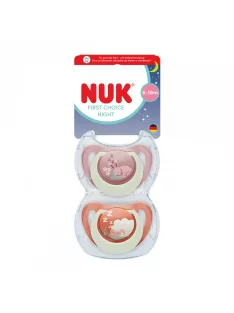 Baba cumi  NUK First Choice Night 6-18m 2 db Bunny/Sheep